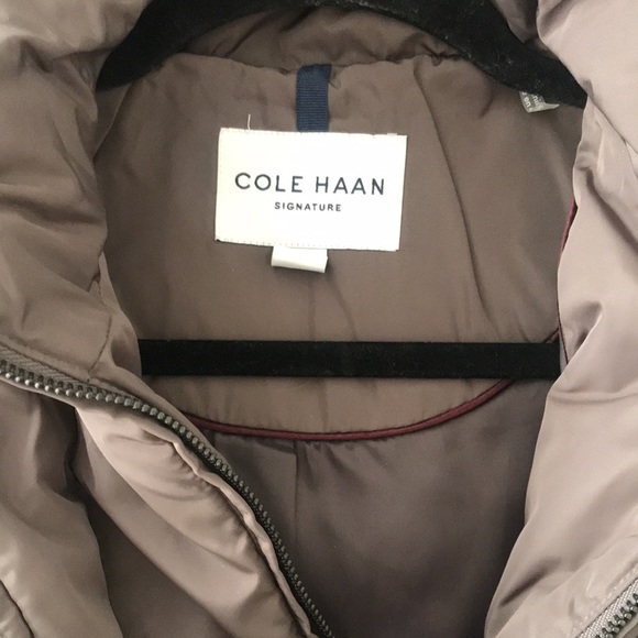 Cole Haan Gray Down Winter Coat - Picture 3 of 7